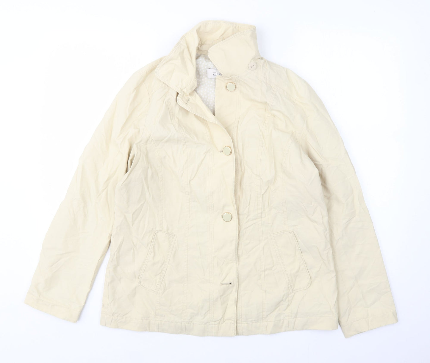 M&S Womens Beige   Jacket  Size 10