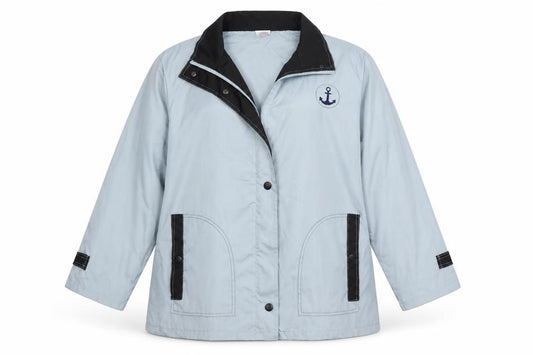 Anne de Lancay Womens Blue   Jacket  Size L  Zip