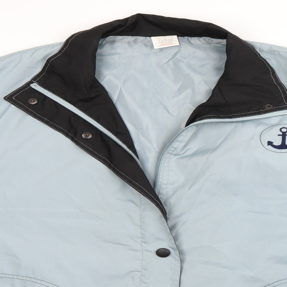 Anne de Lancay Womens Blue   Jacket  Size L  Zip