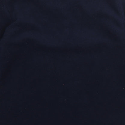 Preloved Preworn Mens Blue V-Neck  Polyester Pullover Jumper Size S - Label