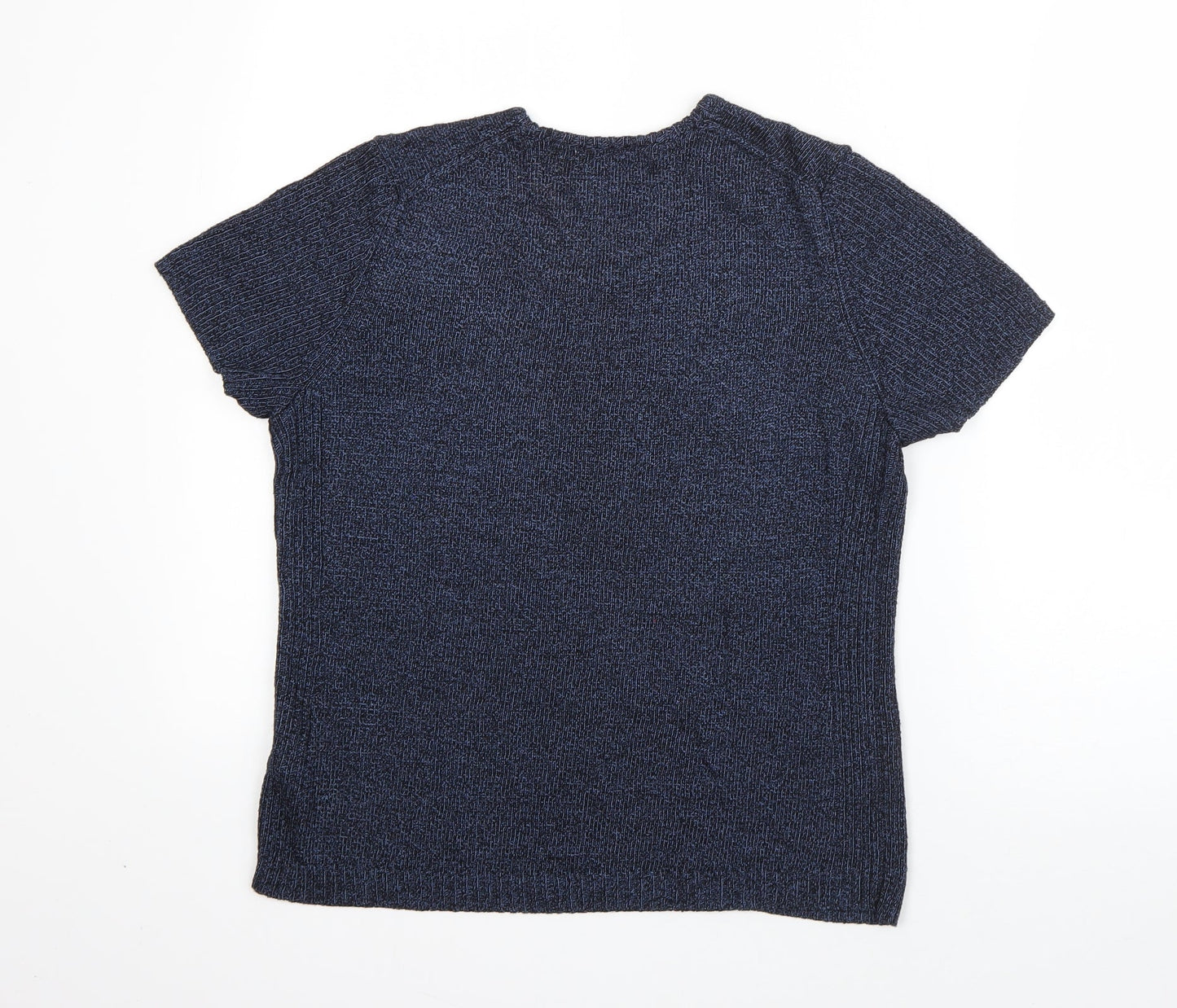 Windsor Womens Blue Round Neck  Viscose Pullover Jumper Size S