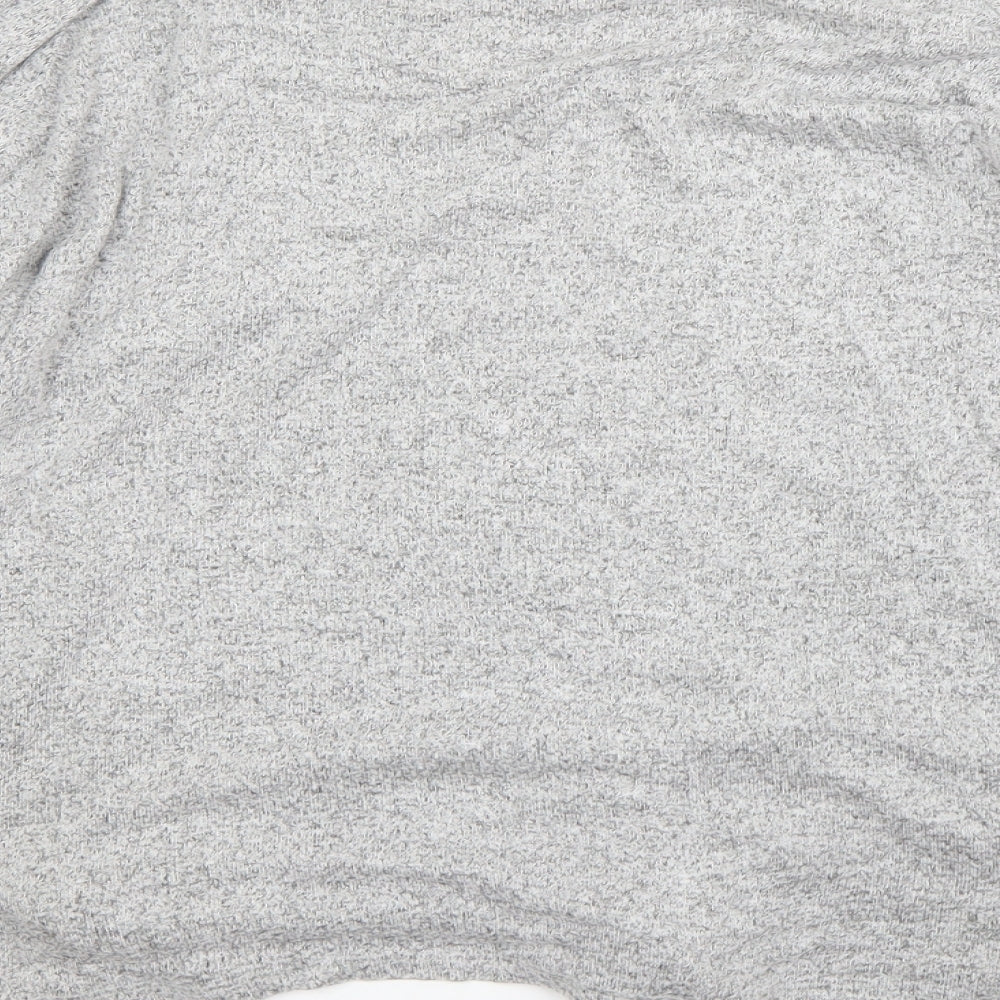 Pep&Co Womens Grey Round Neck  Viscose Pullover Jumper Size 18