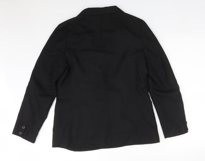 Preloved Debenhams Womens Black  Polyester Jacket Suit Jacket Size 14 - Back