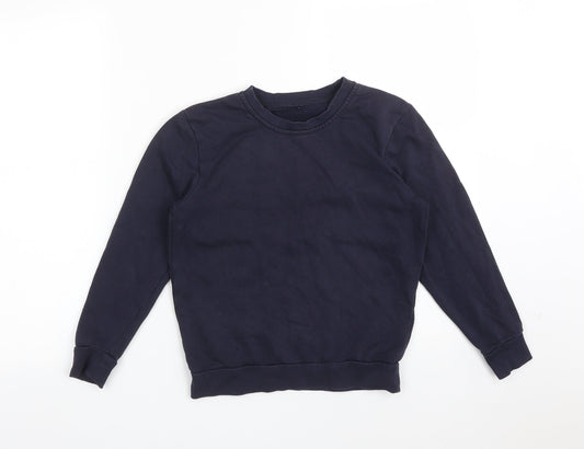 George Boys Blue  Cotton Pullover Sweatshirt Size 8-9 Years