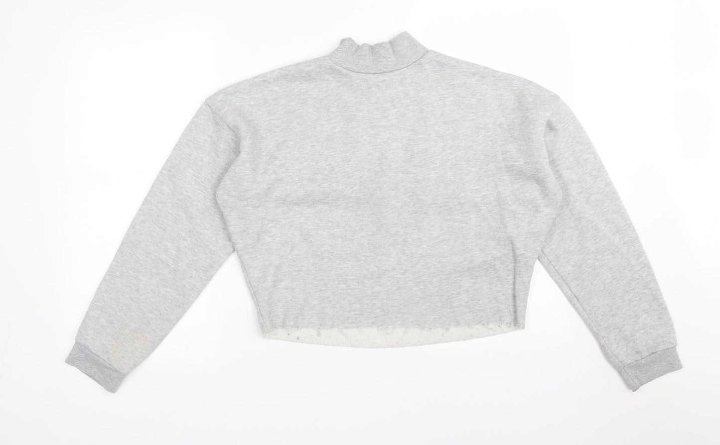 Primark Womens Grey  Cotton Pullover Sweatshirt Size S