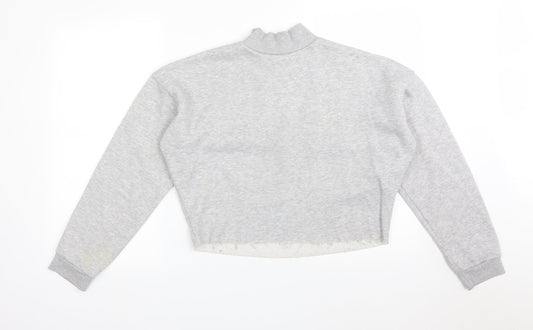 Primark Womens Grey  Cotton Pullover Sweatshirt Size S
