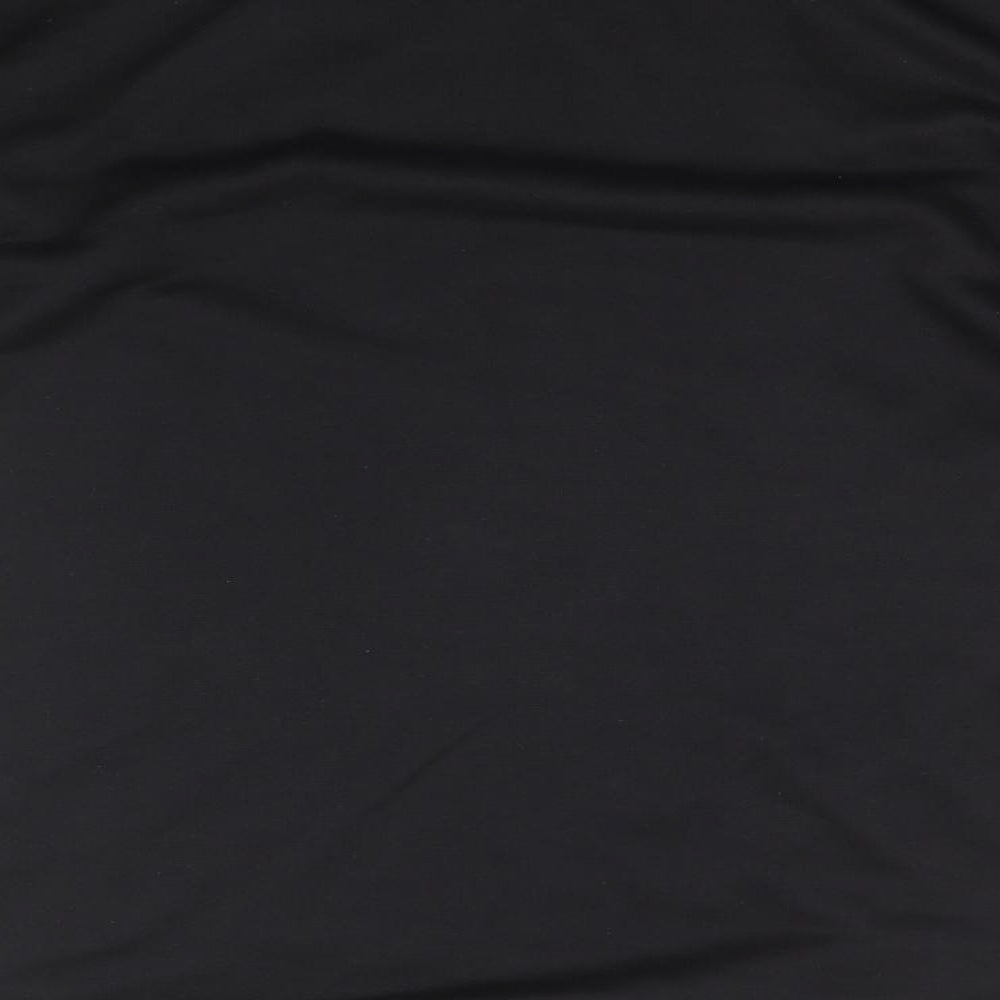Boohoo Womens Black High Neck  Polyester Pullover Jumper Size 16