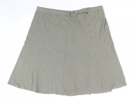 Bonmarché Womens Green  Viscose Straight & Pencil Skirt Size 22