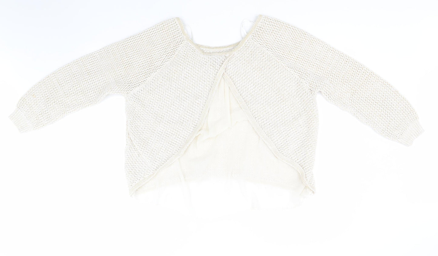 George Womens Gold Round Neck  Cotton Pullover Jumper Size 20