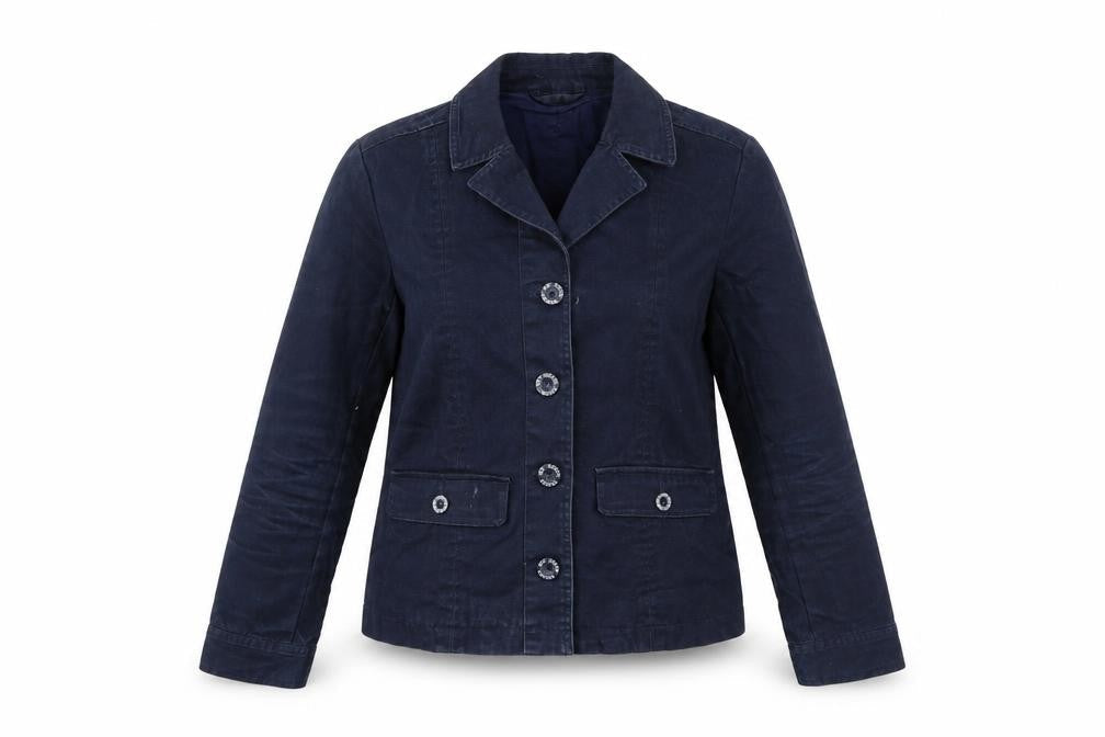 Tresors de Oceans Womens Blue   Jacket  Size S