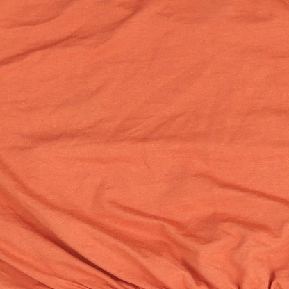 Primark Womens Orange  Polyester Basic Blouse Size M Round Neck