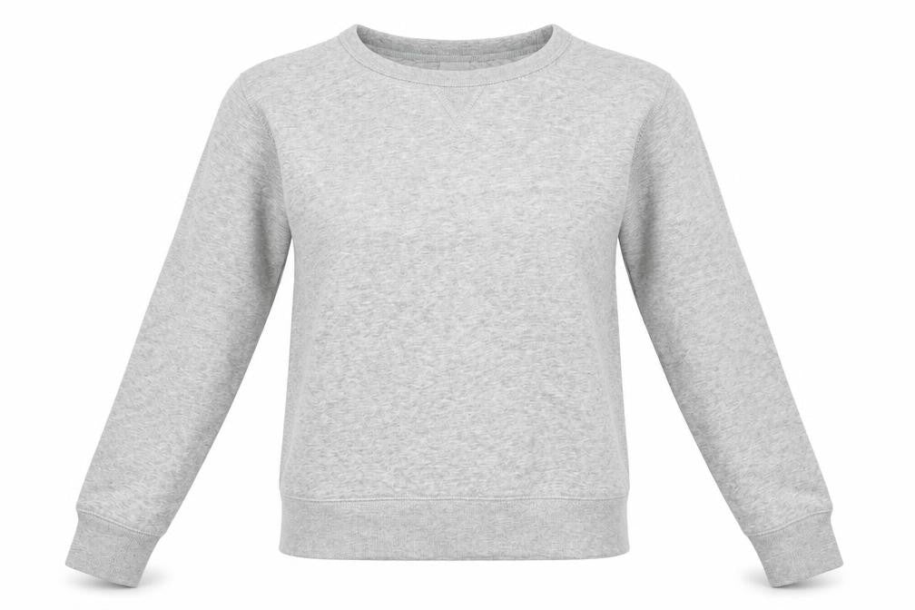 H&M Womens Grey Round Neck  Cotton Pullover Jumper Size S