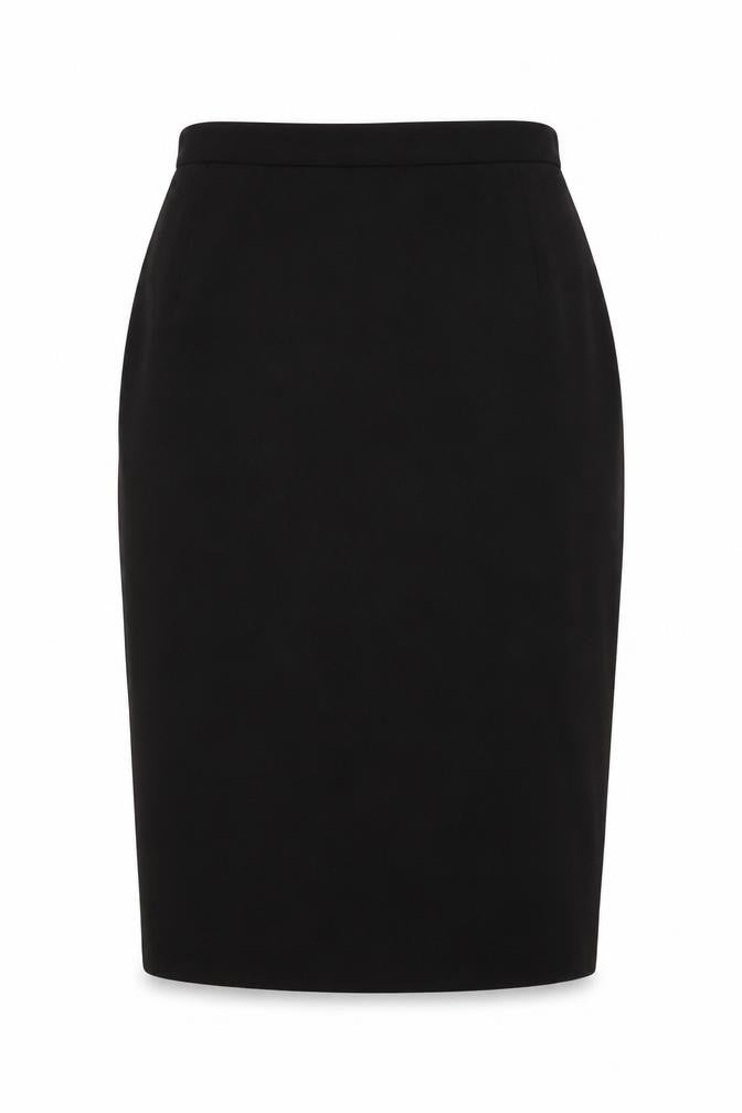CONTEXT Womens Black  Polyester Straight & Pencil Skirt Size 12   Button