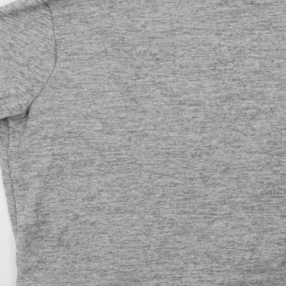 Cable & Gauge Womens Grey Crew Neck  Polyester Pullover Jumper Size XL