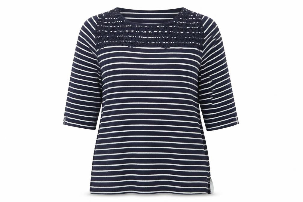 Love Leisure Womens Multicoloured Round Neck Striped Polyester Pullover Jumper Size 18