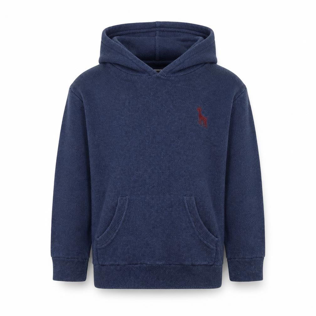 Mini Club Boys Blue  Cotton Pullover Hoodie Size 3 Years