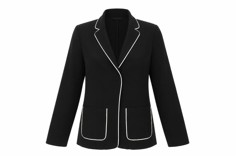 Marks & Spencer Womens Black  Polyester Jacket Blazer Size 10