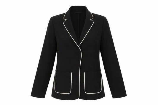 Marks & Spencer Womens Black  Polyester Jacket Blazer Size 10