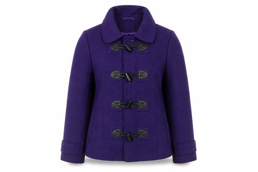 M&Co Womens Purple   Overcoat Coat Size 14