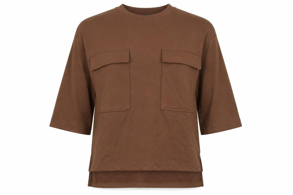 Primark Womens Brown Round Neck  Viscose Pullover Jumper Size S