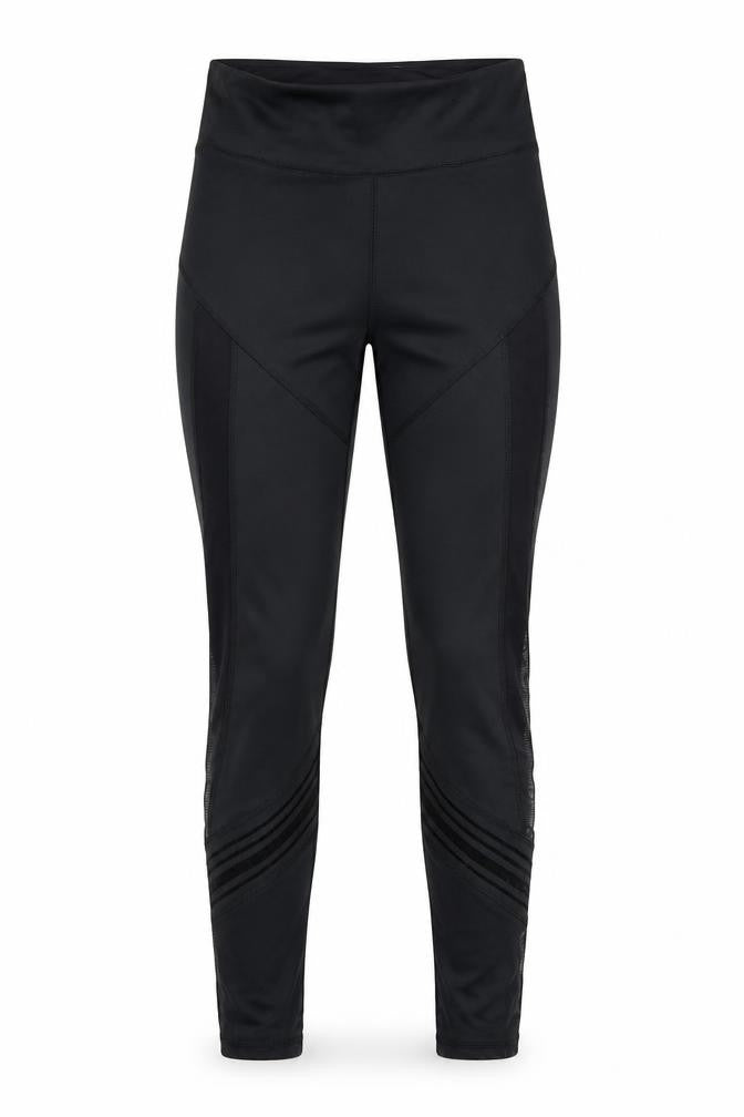 Workout Womens Black  Polyester Compression Leggings Size XS L26 in Regular