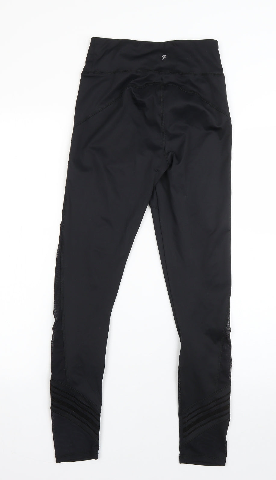 Workout Womens Black  Polyester Compression Leggings Size XS L26 in Regular