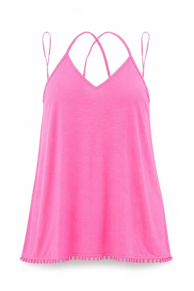Papaya Womens Pink  Polyester Basic Blouse Size S Square Neck