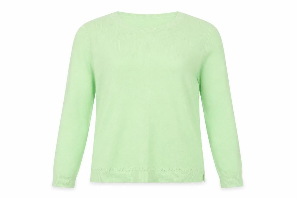 Papaya Womens Green Round Neck  Acrylic Pullover Jumper Size 14