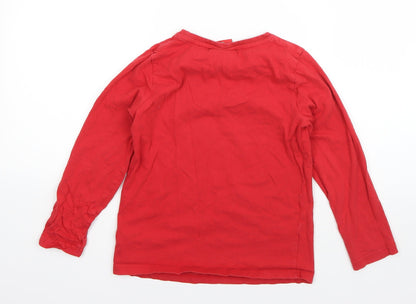 Preloved Arsenal Boys Red  Cotton Basic T-Shirt Size 8-9 Years Round Neck - Back