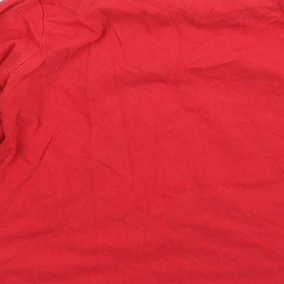 Preloved Arsenal Boys Red  Cotton Basic T-Shirt Size 8-9 Years Round Neck - Label