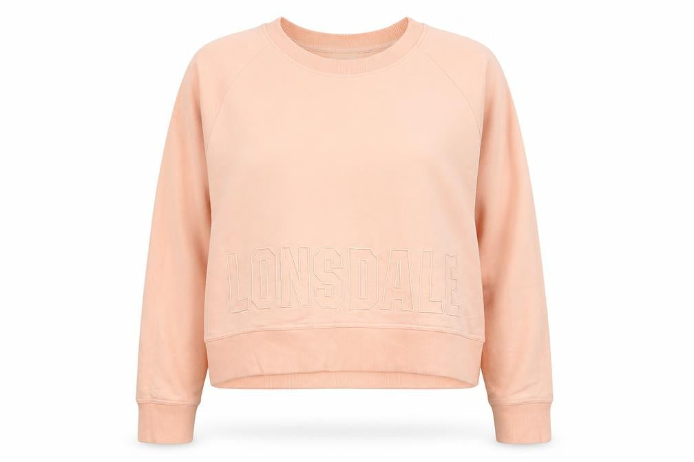 Lonsdale Womens Pink Round Neck  Polyester Pullover Jumper Size 18