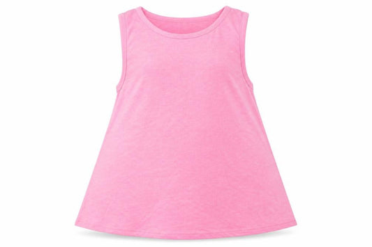 George Girls Pink  Polyester Basic Tank Size 9-10 Years Round Neck