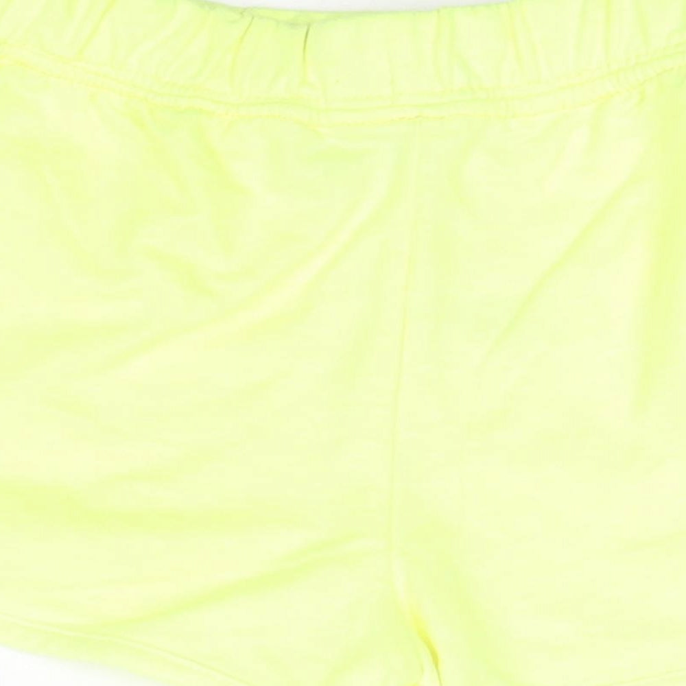 Matalan Girls Yellow  Cotton Sweat Shorts Size 7 Years  Regular
