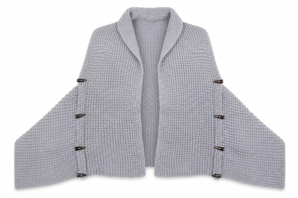 F&F Womens Grey Round Neck  Acrylic Cardigan Jumper Size 16