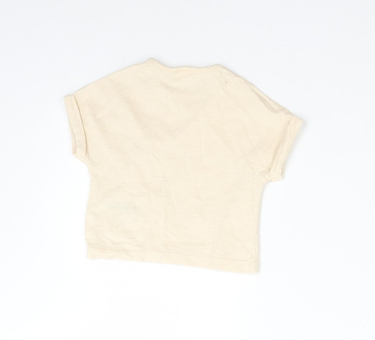 NEXT Baby Orange  Cotton Basic T-Shirt Size Newborn Crew Neck