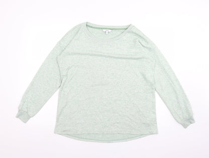 Next Womens Green Crew Neck  Polyester Pullover Jumper Size 12
