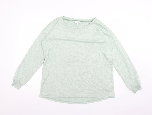 NEXT Womens Green Crew Neck  Polyester Pullover Jumper Size 12