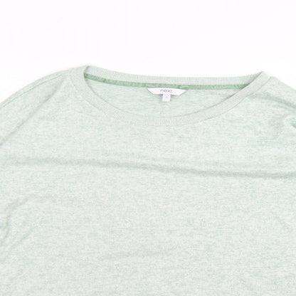 Next Womens Green Crew Neck  Polyester Pullover Jumper Size 12