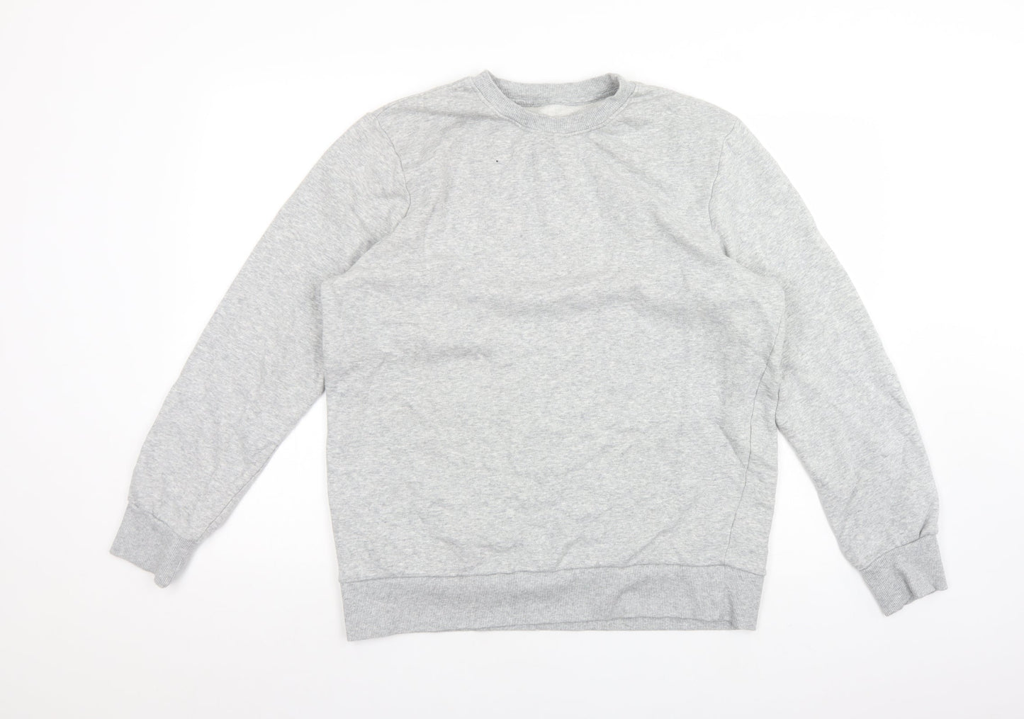 F&F Womens Grey  Cotton Pullover Sweatshirt Size L