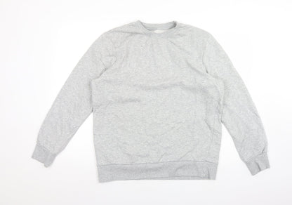 F&F Womens Grey  Cotton Pullover Sweatshirt Size L