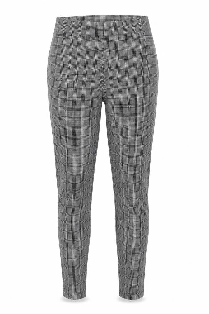 Papaya Womens Multicoloured Houndstooth Polyester  Trousers Size 10 L28 in Regular