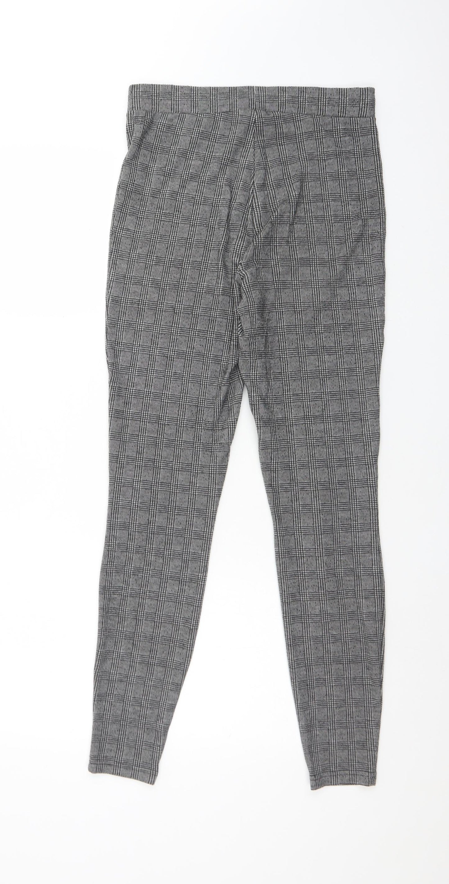 Papaya Womens Multicoloured Houndstooth Polyester  Trousers Size 10 L28 in Regular