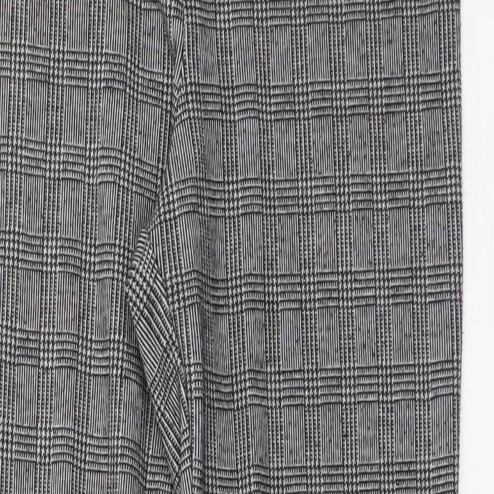 Papaya Womens Multicoloured Houndstooth Polyester  Trousers Size 10 L28 in Regular