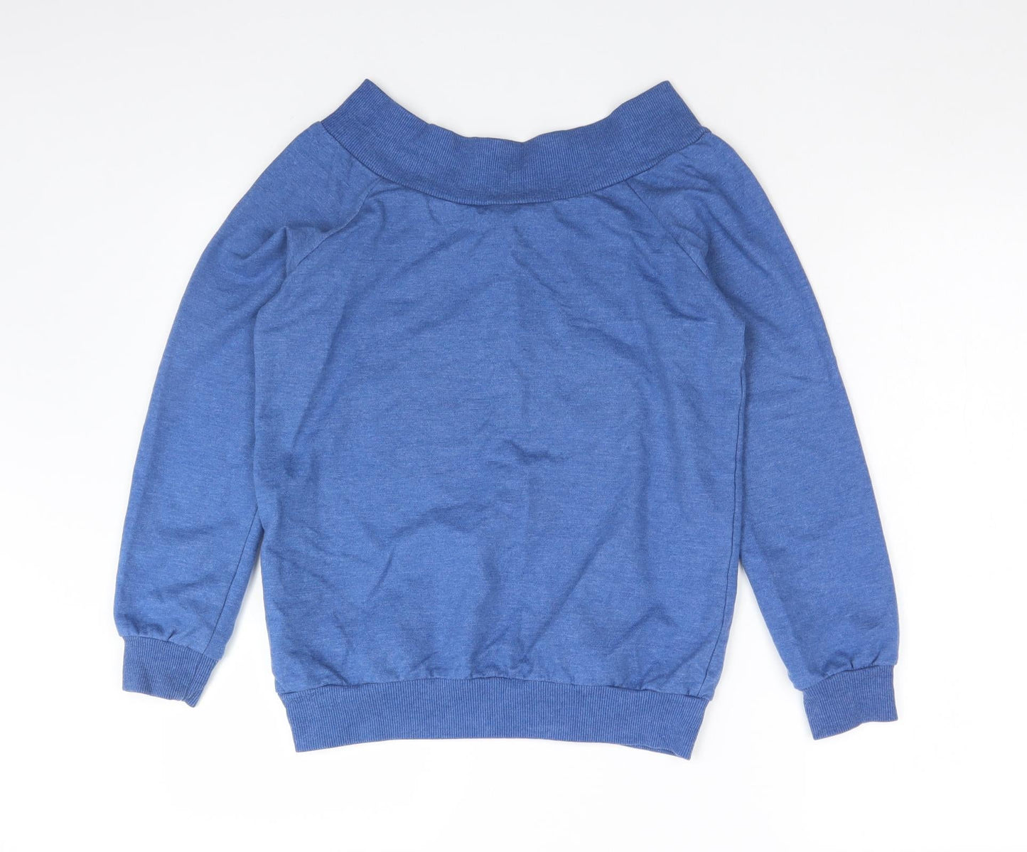 Peacocks Womens Blue  Polyester Pullover Sweatshirt Size 10