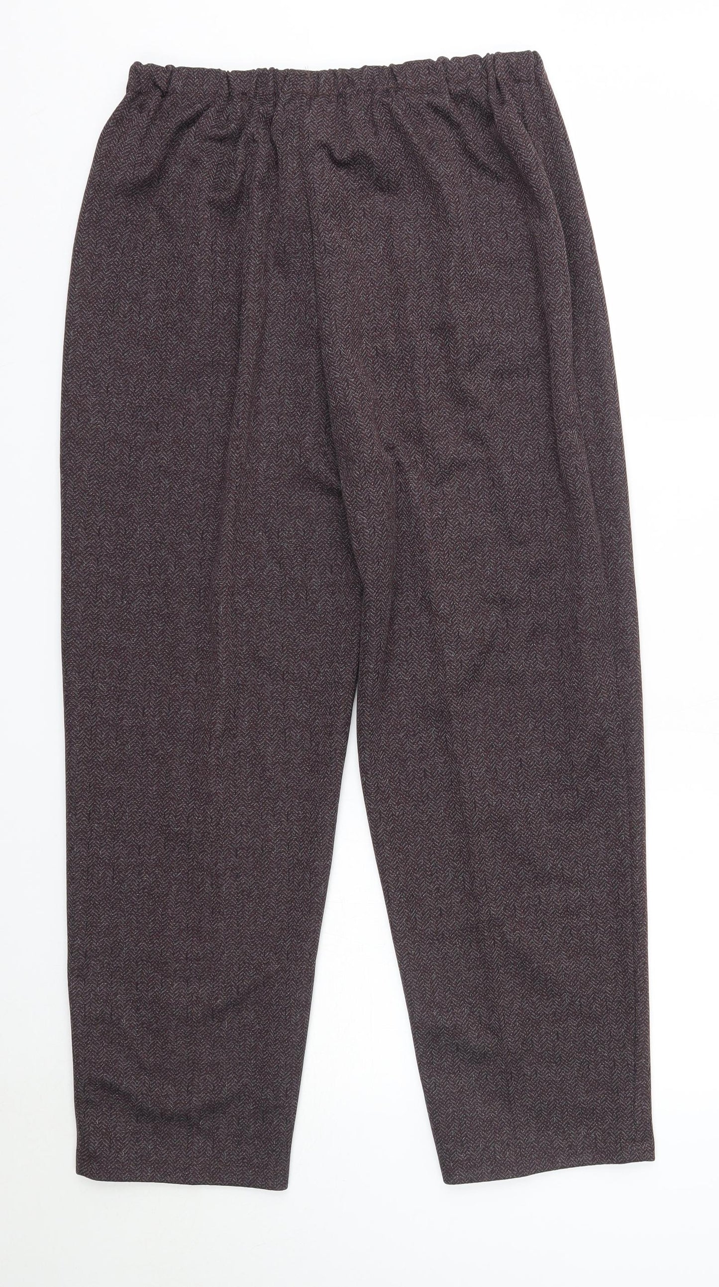 Preworn Womens Purple  Polyester Dress Pants Trousers Size 20 L27 in Regular