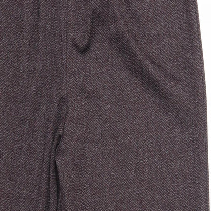 Preworn Womens Purple  Polyester Dress Pants Trousers Size 20 L27 in Regular