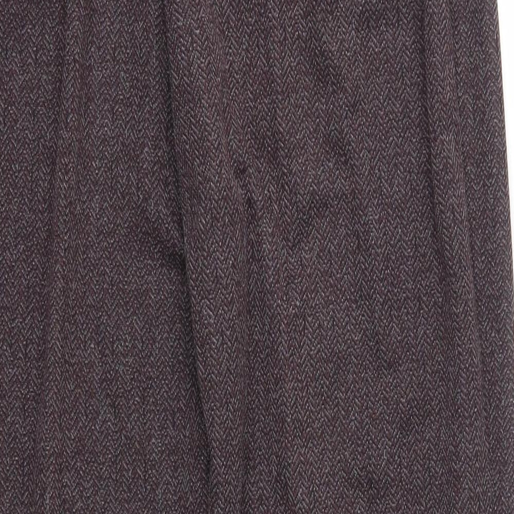 Preworn Womens Purple  Polyester Dress Pants Trousers Size 20 L27 in Regular