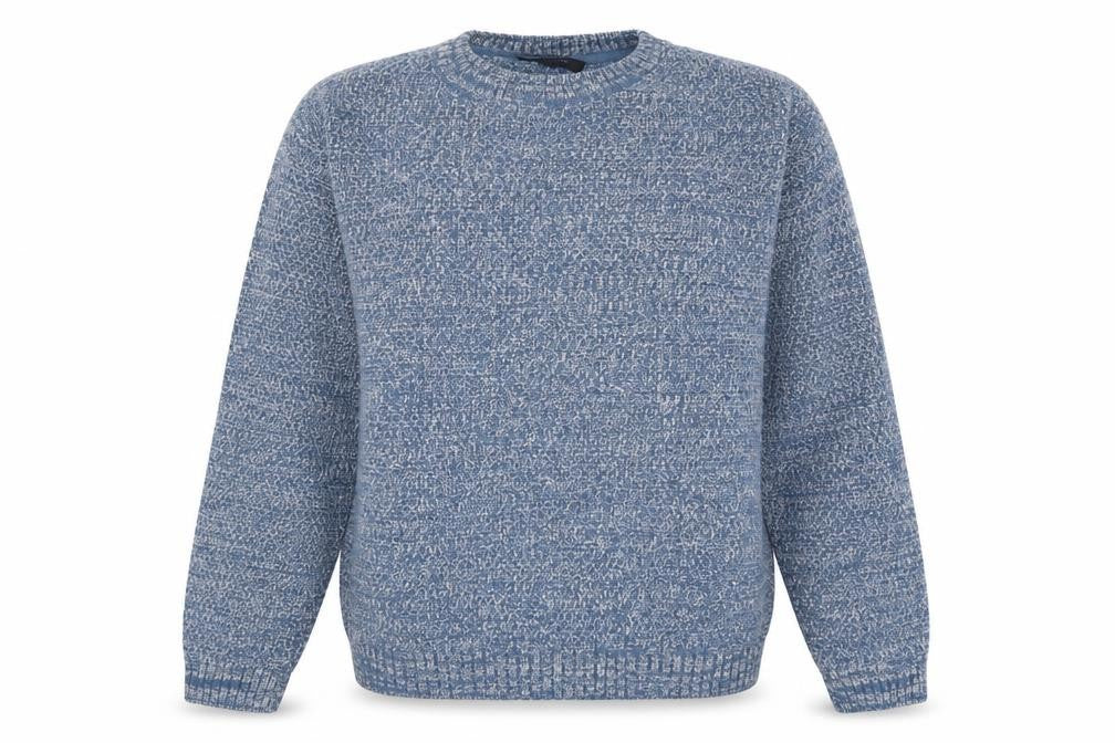 River Island Womens Blue Round Neck  Acrylic Pullover Jumper Size M