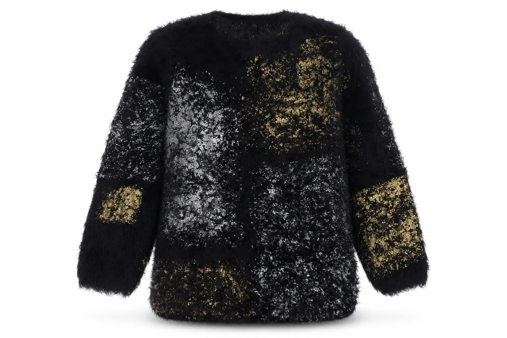 Sweewe Womens Multicoloured Round Neck  Polyester Pullover Jumper Size S
