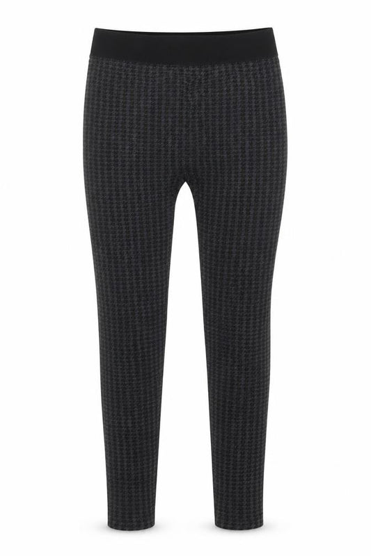 Diva Feva Womens Grey Herringbone Polyester Jogger Leggings Size M L25 in
